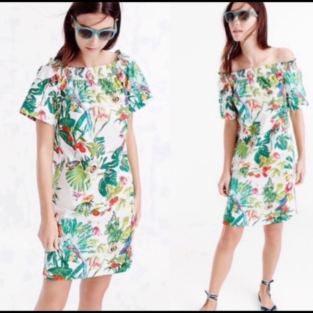 J Crew Off the Shoulder Dress- Sz 6